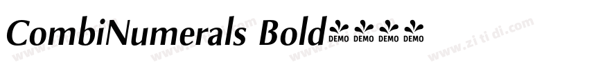 CombiNumerals Bold字体转换 CombiNumerals Bold字体转换